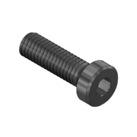 MODULAR SOLUTIONS BLACK OXIDE PLATED FASTENER M6 X 20MM LOW HEAD SOCKET CAP SCREW